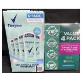 5-2.6 oz Degree Antiperspirant Deoderants & 4-4.5