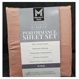 King size 6 piece sheet set