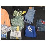 Boy's size 6 Levi's shorts, jean jacket, joggers