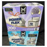 2- 200ct. Boxes of Tall 13-Gallon Kitchen Trash