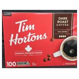Tim Horton's dark roast coffee keurig cups 100