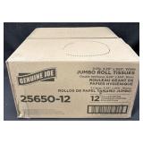 12ct. Box of GenuineJoe Jumbo Roll Tissues