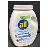 120ct. Tub of All Free&Clear Laundry Detergent