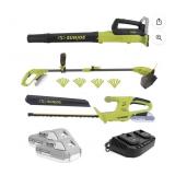 Sun Joe 24V Cordless 3-Tool Garden Combo