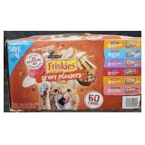 Friskies gravy pleases cat food 60 count variety