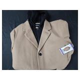 Men's size 2XL DKNY hooded fashion coat. New w/