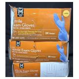 3- 200ct. Boxes of Large Nitrile Exam Gloves