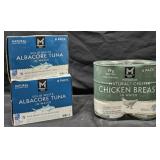 2- Albacore Tuna 8 cans each. Chunk Chicken