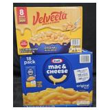 Velveeta shells and cheese 8 boxes. Kraft mac and