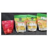 Dried sweetened cherries 5oz. 3- Dr8ed mango