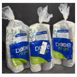 3- 75ct. Bags of Dixie To-Go Insulated 16oz.