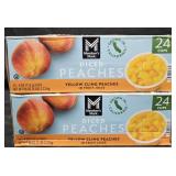 2- Diced Peaches 24 count single serve cups each