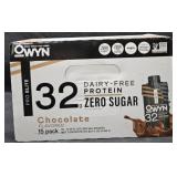 Owyn chocolate protein shakes 15 count 11oz