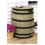 50-Gallon Darkened Ribs Rain Wizard Barrel