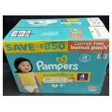 164ct. Box of Pampers Swaddlers Size 4 Diapers