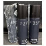 3- 5.3oz. Cans of Calvin Klein Eternity for Men