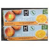 2- Diced peaches 24 cups each
