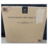 24ï¿½ bunny ears tinsel wreath