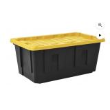 40 Gallon Heavy-Duty Black and Yellow Storage