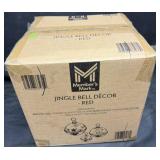 Jingle Bell Decor, Red, Set of 3