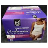 96ct. Box of Total Protection Underwear for