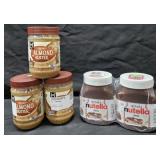 3- Almond Butter 24oz each. 2- Nutella hazelnut