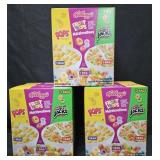 3- Kellogg's cereal variety boxes 37oz each