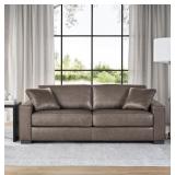 (MSRP: $1,099) Harrison Collection Leater Sofa,