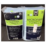 2- 36ct. Bags of Microfiber Towels