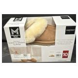 Womenï¿½s Size 10 Suede & Sherpa Slippers