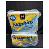 2- 1200ct. Bags of Napkins