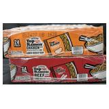 Top Ramen noodles chicken flavored and beef