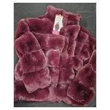 Women's size X-Small faux fur coat. New w/ tags
