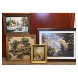 4 framed wall art, 14'-26' high
