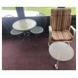 Outdoor bistro table & chairs, patio chair and