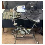 Exercise bike, massage mat, heating pad, new