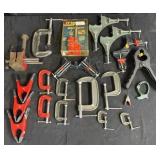 Group of clamps and vices