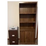 Cabinet bookcase, file cabinet and lock box with