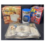 Jeff Gordon coffee maker, Magic Chef bread maker