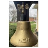 USN bell, 15' high
