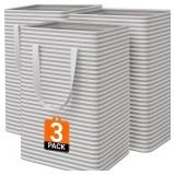 SmartTrends Laundry Baskets 3pk Gray