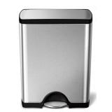 Simplehuman 13.2 Gal. Rectangular Step Trash Can,