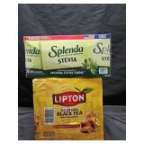 Lipton Black Tea 312 bags. Splenda artificial