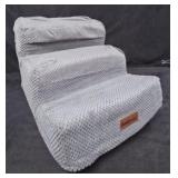 Aodisman Pet Stairs 3-Step Gray