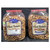 2- Utz Mini twists pretzels 60oz each