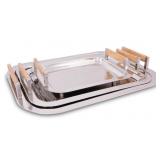 OBJET DART Gold Decorative Trays 2pk