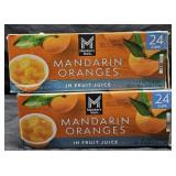 2- Mandarin oranges 24 individual cups per box