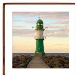 Zibrelte 16x16 Walnut Picture Frame wMat