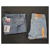 Women's size 12 Levi's jean shorts and size 14