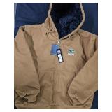 Men's size X-Large Green Bay Packers bomber coat.